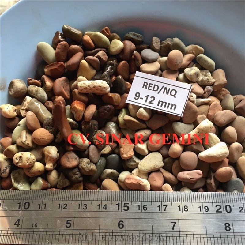 Natural Red Mini Pebble Stone