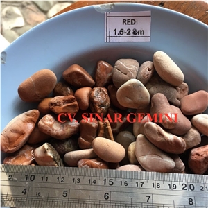 Natural Red Pebble Stone for Decoration