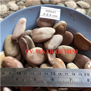 Natural Violet Pebble Stone