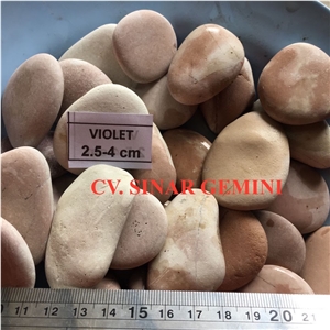 Natural Violet Pebble Stone