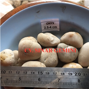 Natural White Onyx Pebble