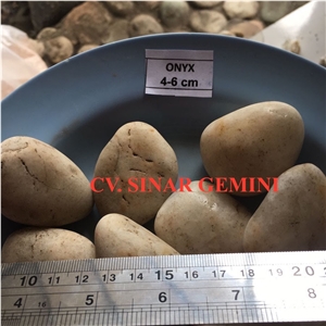 Natural White Onyx Pebble