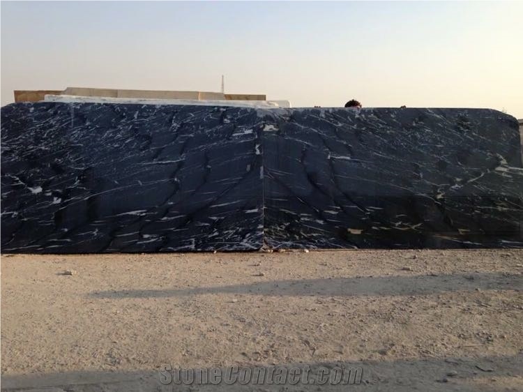 Black Gold Marble Slabs