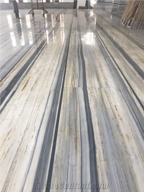 Cloudy Vein Grey & White, 3d Grey Marble Block