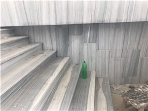 Cloudy Vein Grey & White, 3d Grey Marble Block