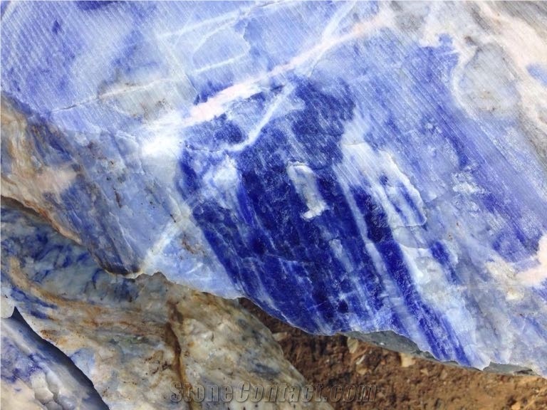 River Blue Quartzite Block, Afghanistan Blue Quartzite