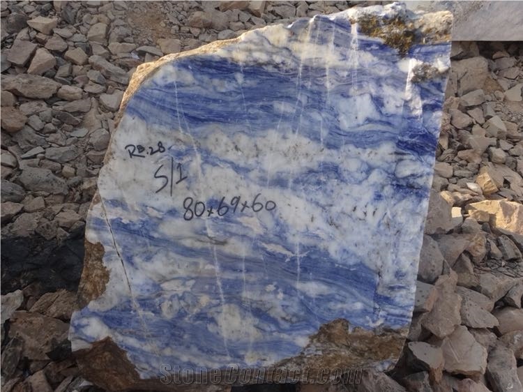 River Blue Quartzite Block, Afghanistan Blue Quartzite
