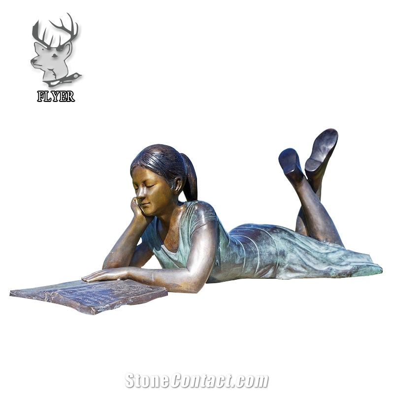Garden Decoration Life Size Bronze Children Statue Sculpture