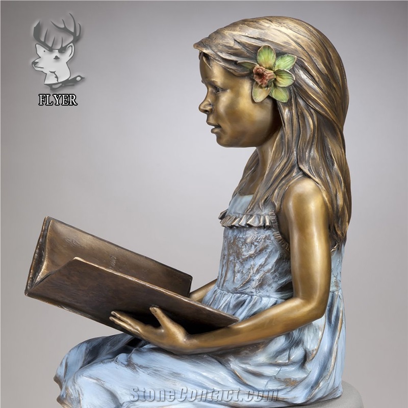 Garden Decoration Life Size Bronze Children Statue Sculpture