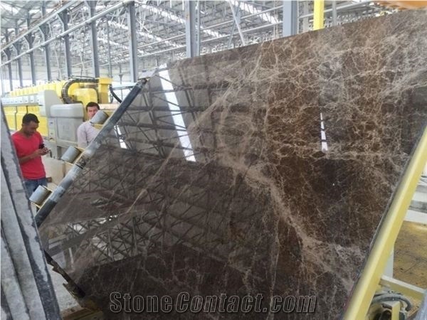 Dark Emperador Marble Polished Slabs