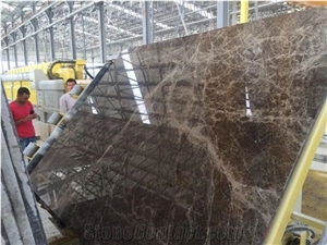 Dark Emperador Marble Polished Slabs