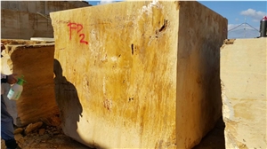 Golden Cross Cut Travertine Blocks