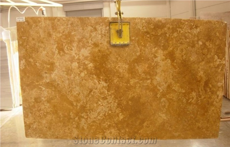 Golden Cross Cut Travertine Blocks