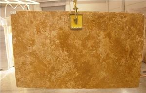 Golden Cross Cut Travertine Blocks