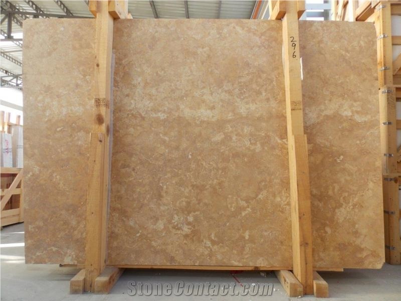 Golden Cross Cut Travertine Blocks