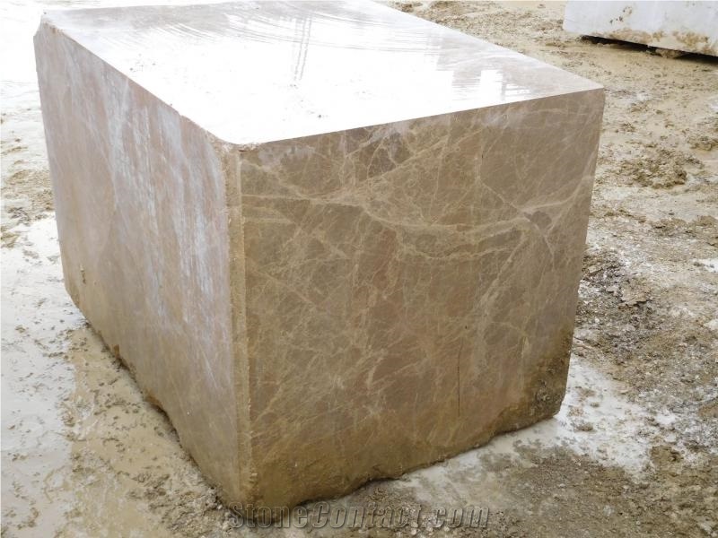 Light Emperador Marble Rough Blocks