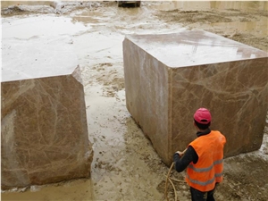 Light Emperador Marble Rough Blocks