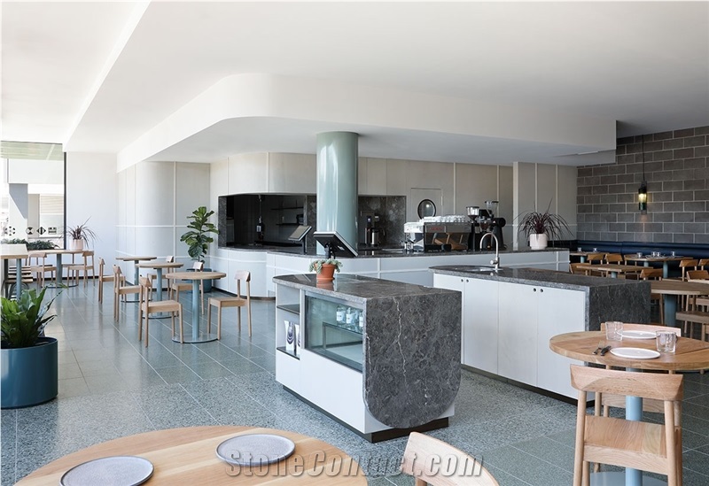 Grey Marble Commercial Countertop
