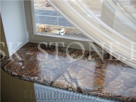 Rain Forest Brown Stone Windowsills