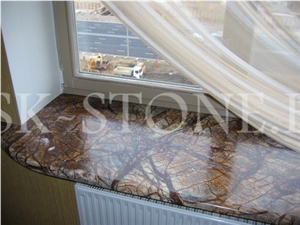 Rain Forest Brown Stone Windowsills