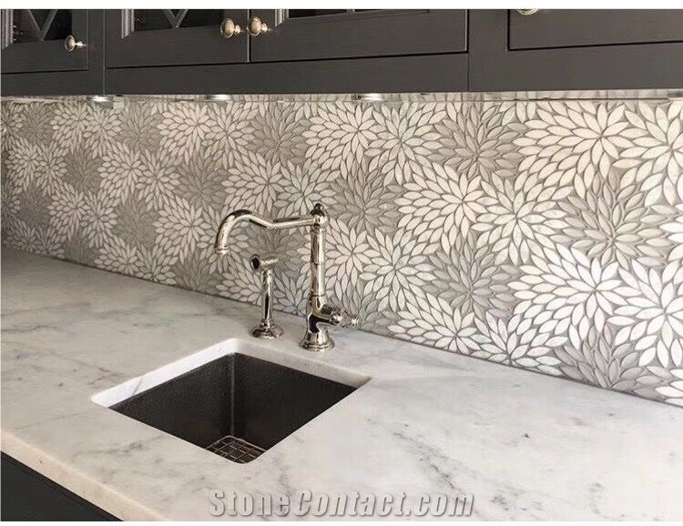 Marble Mosaic Pattern Waterjet