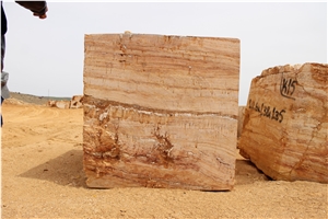 Yozgat Red Travertine Raw Blocks