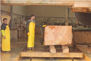 Yozgat Red Travertine Raw Blocks