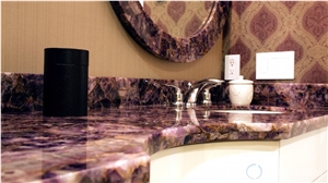 Purple Amethyst Kitchen Countertops