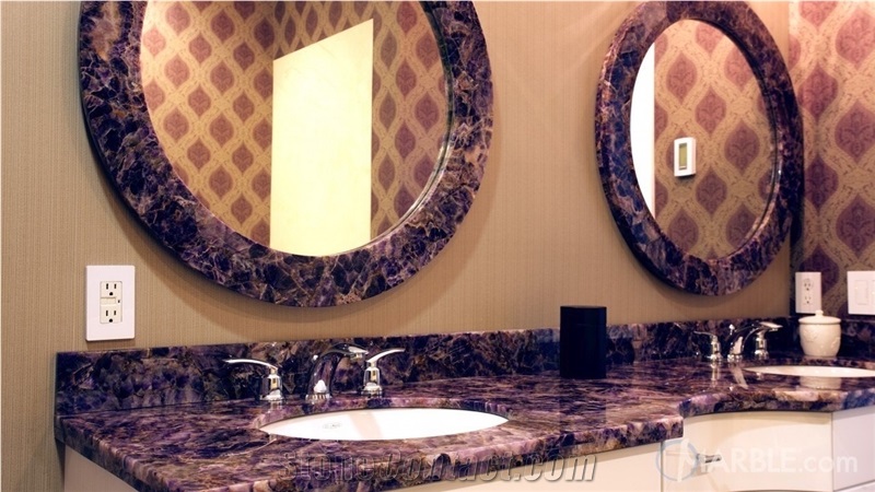 Purple Amethyst Kitchen Countertops