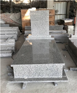Chinese Light Grey G623 Granite Tomestones, Headstones, Monuments