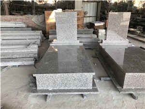 Chinese Light Grey G623 Granite Tomestones, Headstones, Monuments