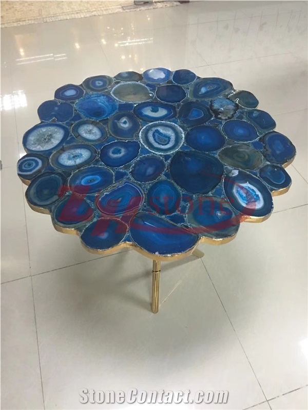 Blue Agate Round Table