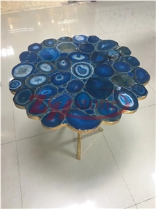 Blue Agate Round Table