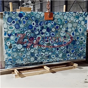 Blue Agate Semiprecious Stone Tiles Blue Agate Semiprecious Stone Tiles