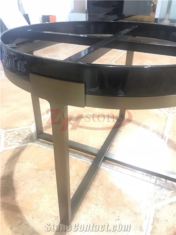 Rose Crystal Quartzite Slab Round Table