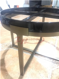 Rose Crystal Quartzite Slab Round Table