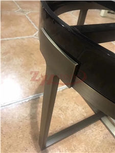 Rose Crystal Quartzite Slab Round Table