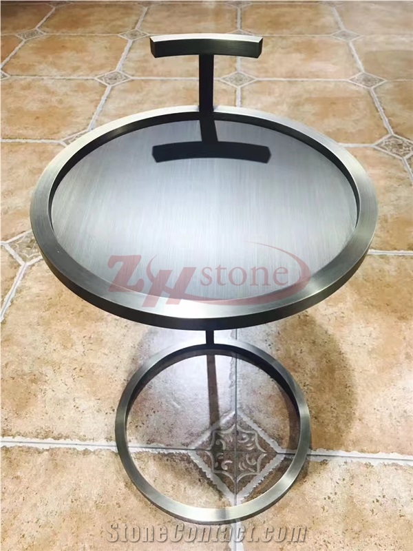 Rose Crystal Quartzite Slab Round Table