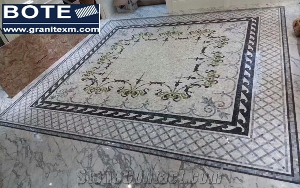 Marble Mosaic Medallion Floor Medallion Carpet Square Medallion