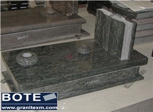 Olive Green Book Carving Granite Tombstone Italy Style Monument Olive Green Book Carving Granite Tombstone Italy Style Monument