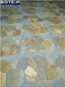 Rusty Slate Irregular Flagstone Crazy Paving Road Driveway Paving