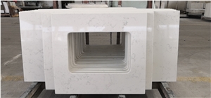 China White Quartz Vanity Top