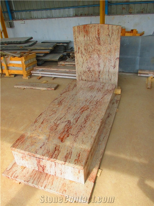 Tombstones and Monuments, Shivakasi Ivory Beige Granite Tombstones