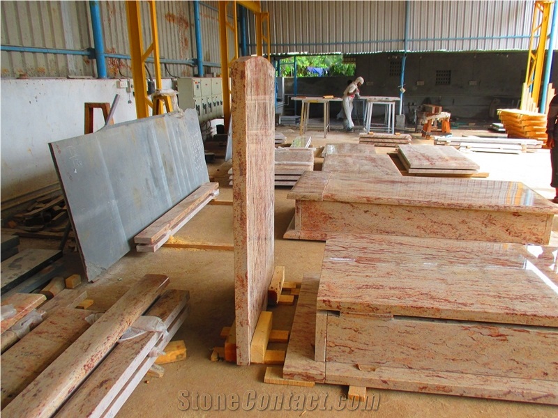 Tombstones and Monuments, Shivakasi Ivory Beige Granite Tombstones