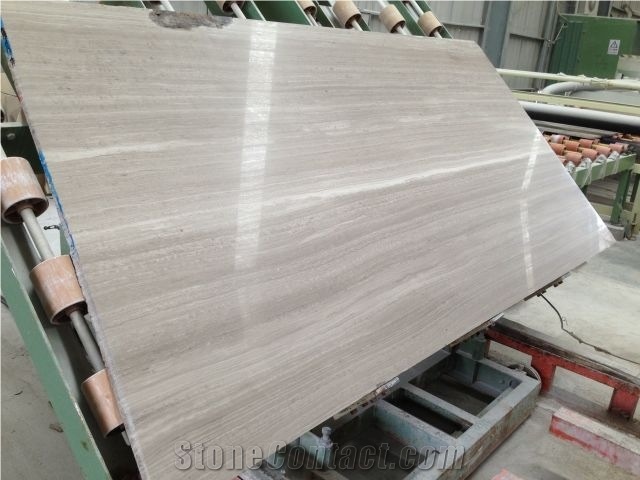 Grey Wooden Marble Slab, China Grey Marble Flooring Tiles