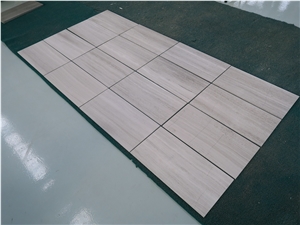 White Wood Grain Marble Big Slabs