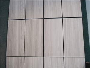 White Wood Grain Marble Big Slabs