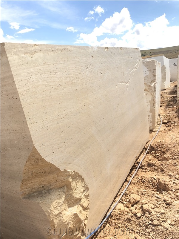 Light Travertine Blocks