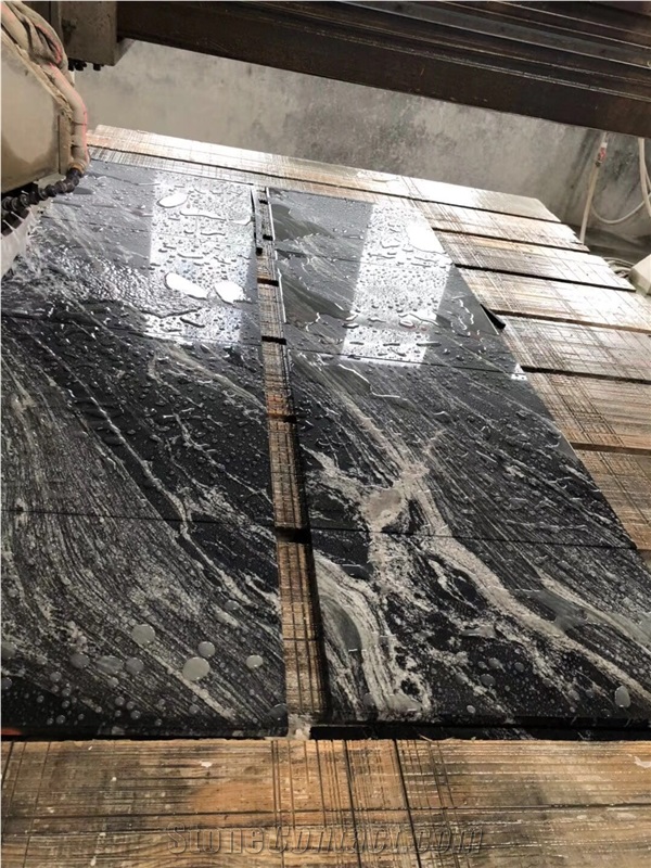 Black and White Granite Slab Wall Tiles Flooring Covering Tiles