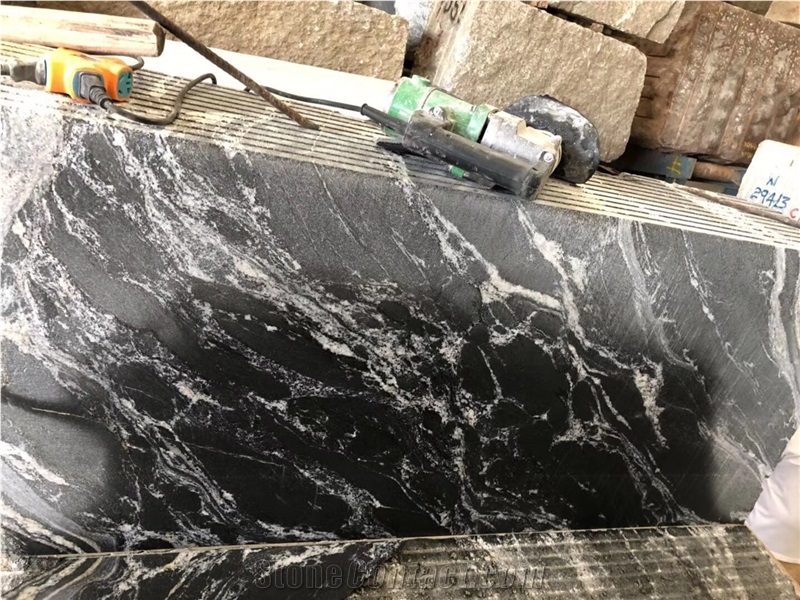 Black and White Granite Slab Wall Tiles Flooring Covering Tiles